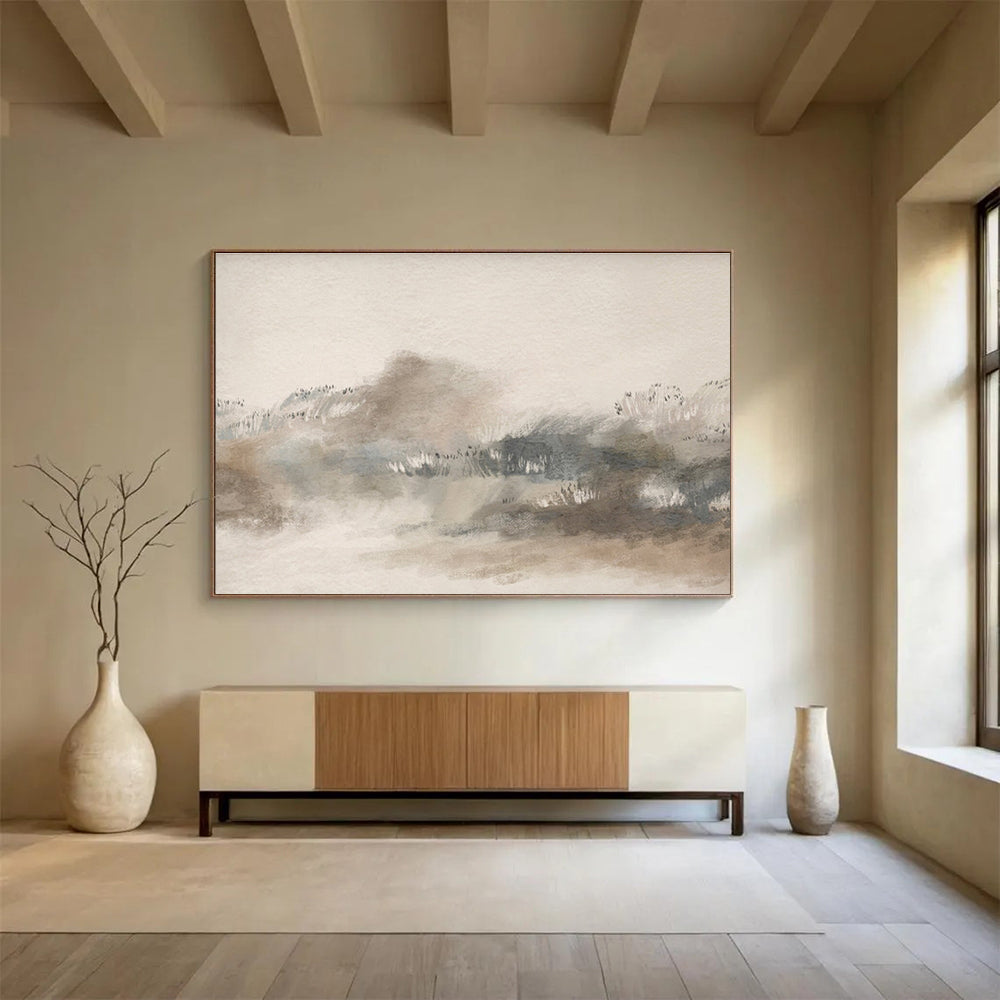 “Muted Earth - Tone Landscape” Landscape Painting On Canvas DKS244