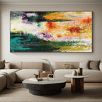 “Colorful Abstract Dreamscape” - Abstract Surreal Painting On Canvas PS0008