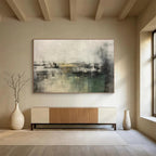Muted Tones and Subtle Layers - Atmospheric Abstract Painting On Canvas DKS319