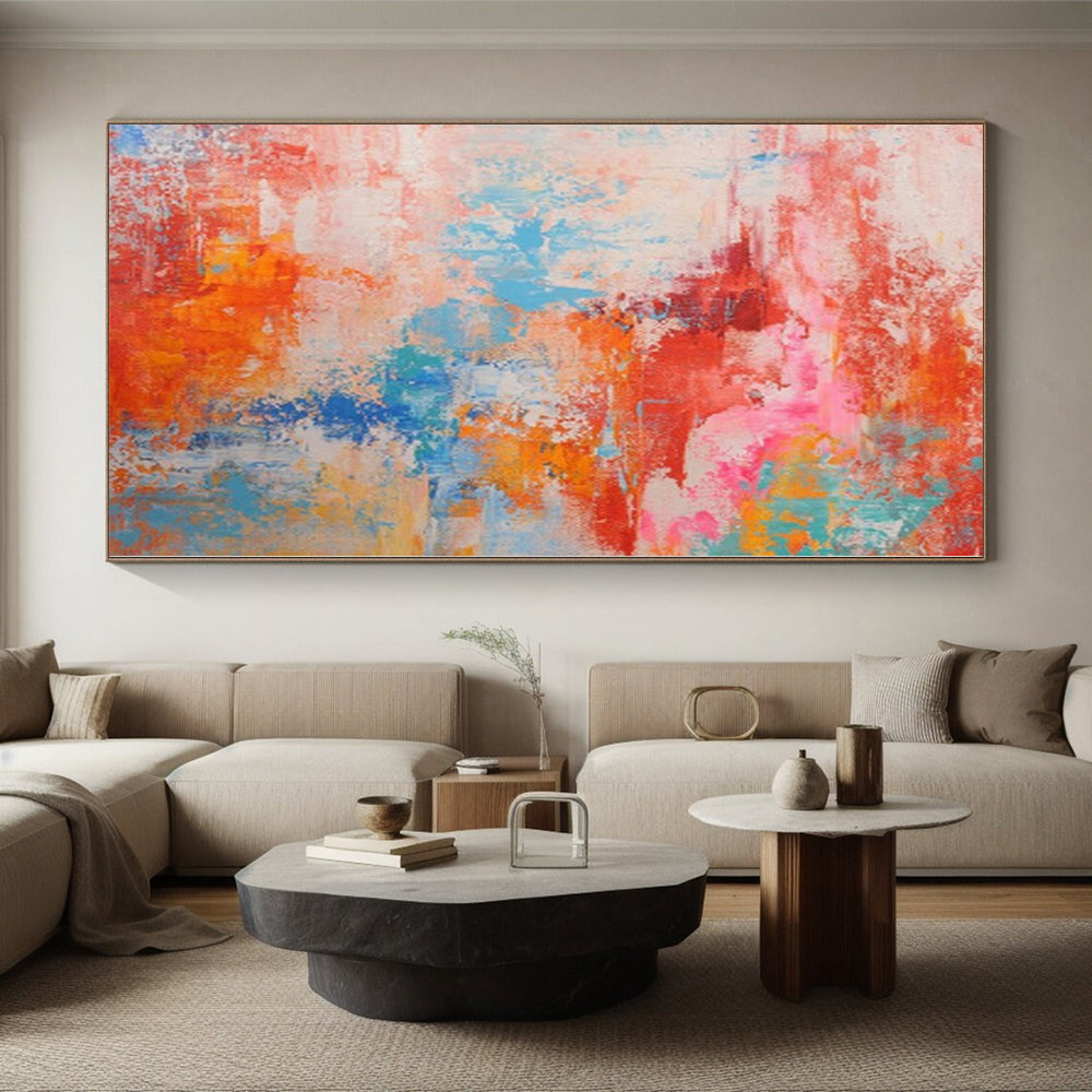 “Colorful Abstract Fusion” - Abstract Expressionist Painting On Canvas PS0031