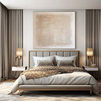 “Beige - White Textured Minimal” - Elegant Abstract Painting On Canvas PS0133