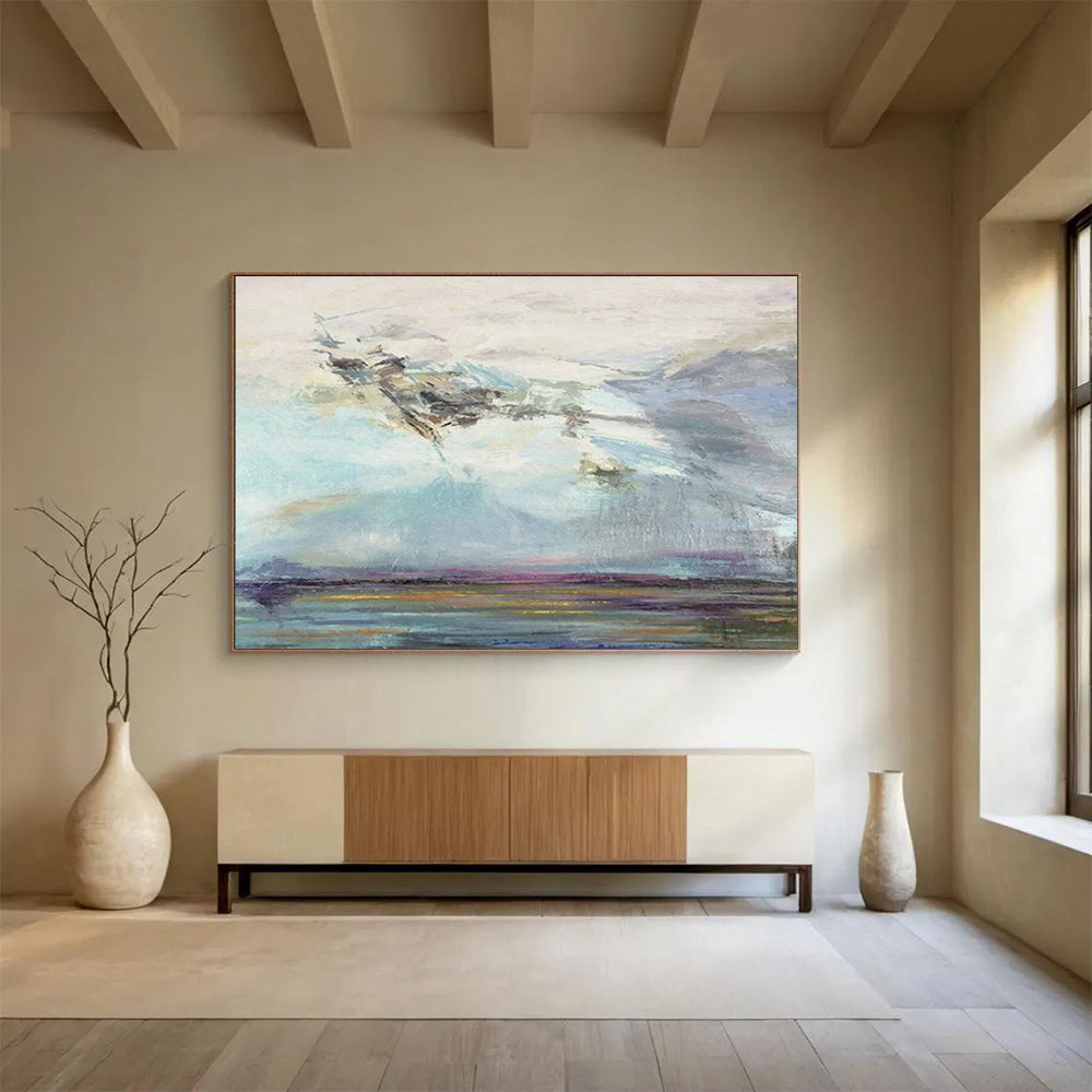 “Pastel Sky and Water” Landscape Painting On Canvas DKS196