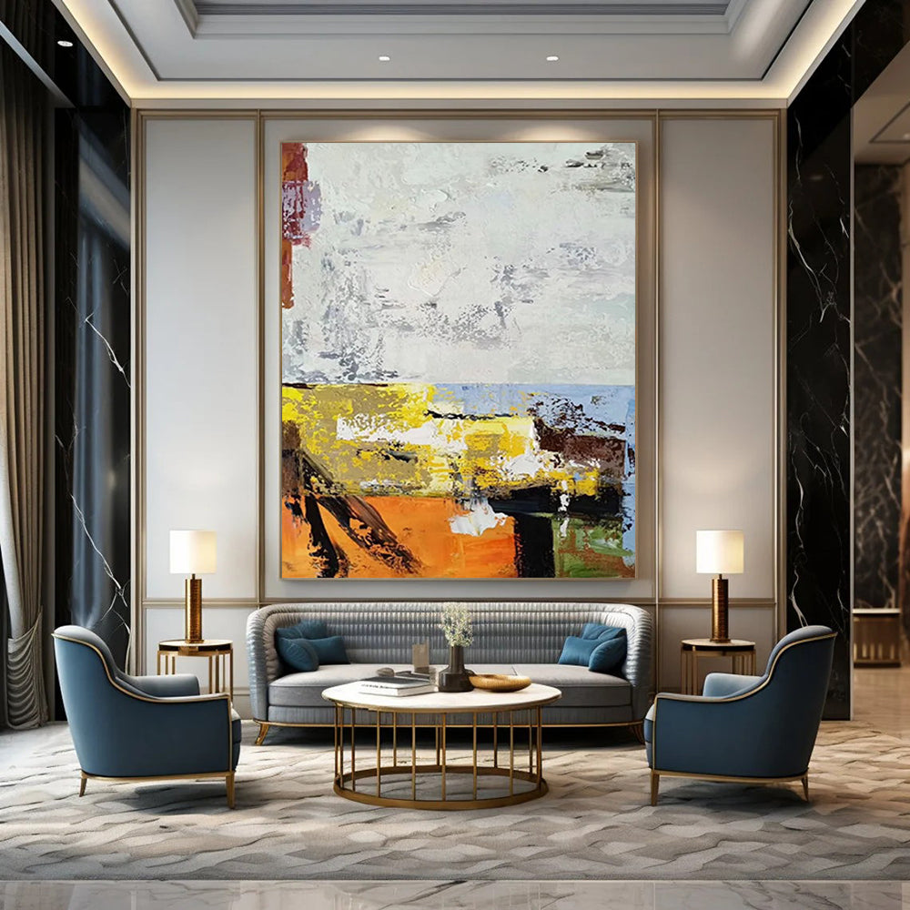 “Color Burst Abstract” - Abstract Expressionist Painting On Canvas DS019