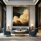 “Dark - Light Moody Clouds” - Romantic Sky Painting On Canvas DS022