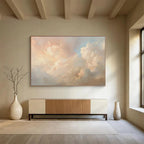 “Ethereal Cloudscape in Pastels” Landscape Painting On Canvas DKS209