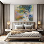 “Colorful Abstract Fusion” - Vibrant Abstract Painting On Canvas PS0173