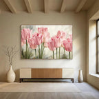 “Pink Tulips” - Realistic Oil Painting On Canvas DKS898