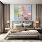 “Pastel Abstract Composition” - Soft Abstract Painting On Canvas PS0211