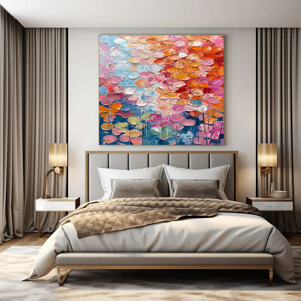 White with Textured Patterns "Linear Serenity" Abstract Painting On Canvas PS1482