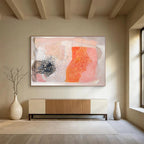 Pastel & Black Abstract Fusion Painting On Canvas DKS052