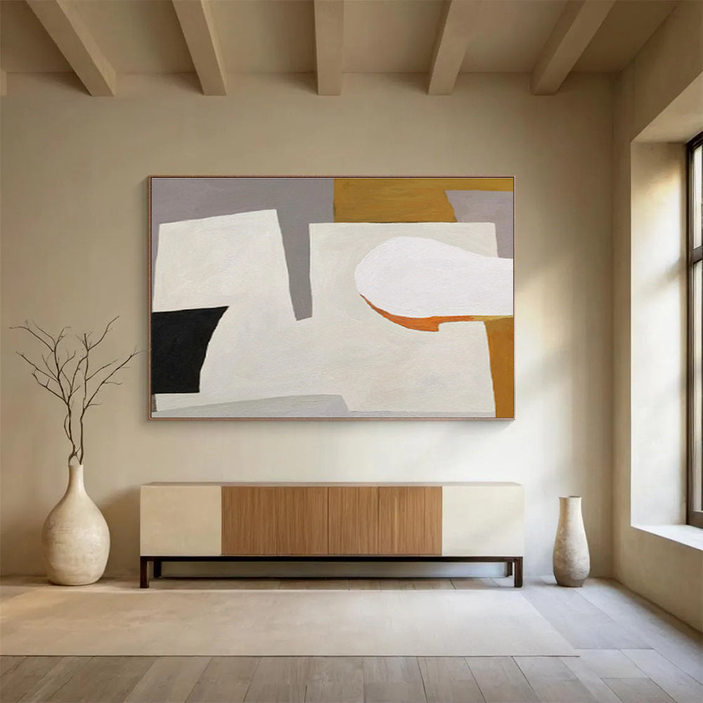 “Minimalist Color Block Abstract” - Abstract Painting on Canvas DKS577