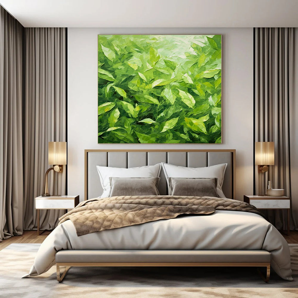 “Lush Leaf Realism” - Botanical Realist Painting On Canvas PS0200