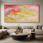“Pastel Dream Abstract” - Soft - Hued Abstract Painting On Canvas PS0055