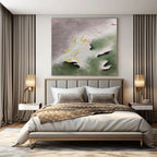Muted Tones with Raised Accents - Subtle 3D Abstract Painting On Canvas PS1225