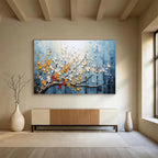 “Textured Blossom Tree Abstract” - 3D - Like Abstract Painting On Canvas PT160