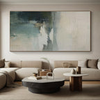 “Muted Landscape Abstract” - Muted Tones Abstract Landscape Painting On Canvas PS0740