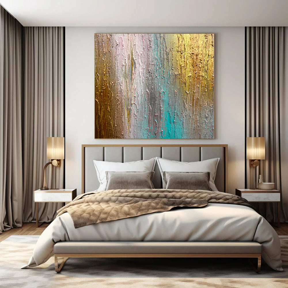 Gray and White Abstract Structure - Stark Monochromatic Forms Painting On Canvas PS1221