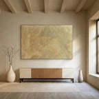 “Golden Textured Abstract” - Abstract Painting on Canvas DKS580