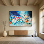 “Colorful Abstract Journey” - Abstract Expressionist Acrylic Painting on Canvas PT1503