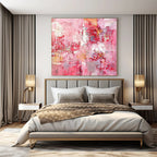 “Pink Abstract Dream” - Soft Abstract Painting On Canvas PS0204