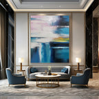 “Colorful Abstract Blur” - Abstract Expressionist Painting On Canvas PT1232