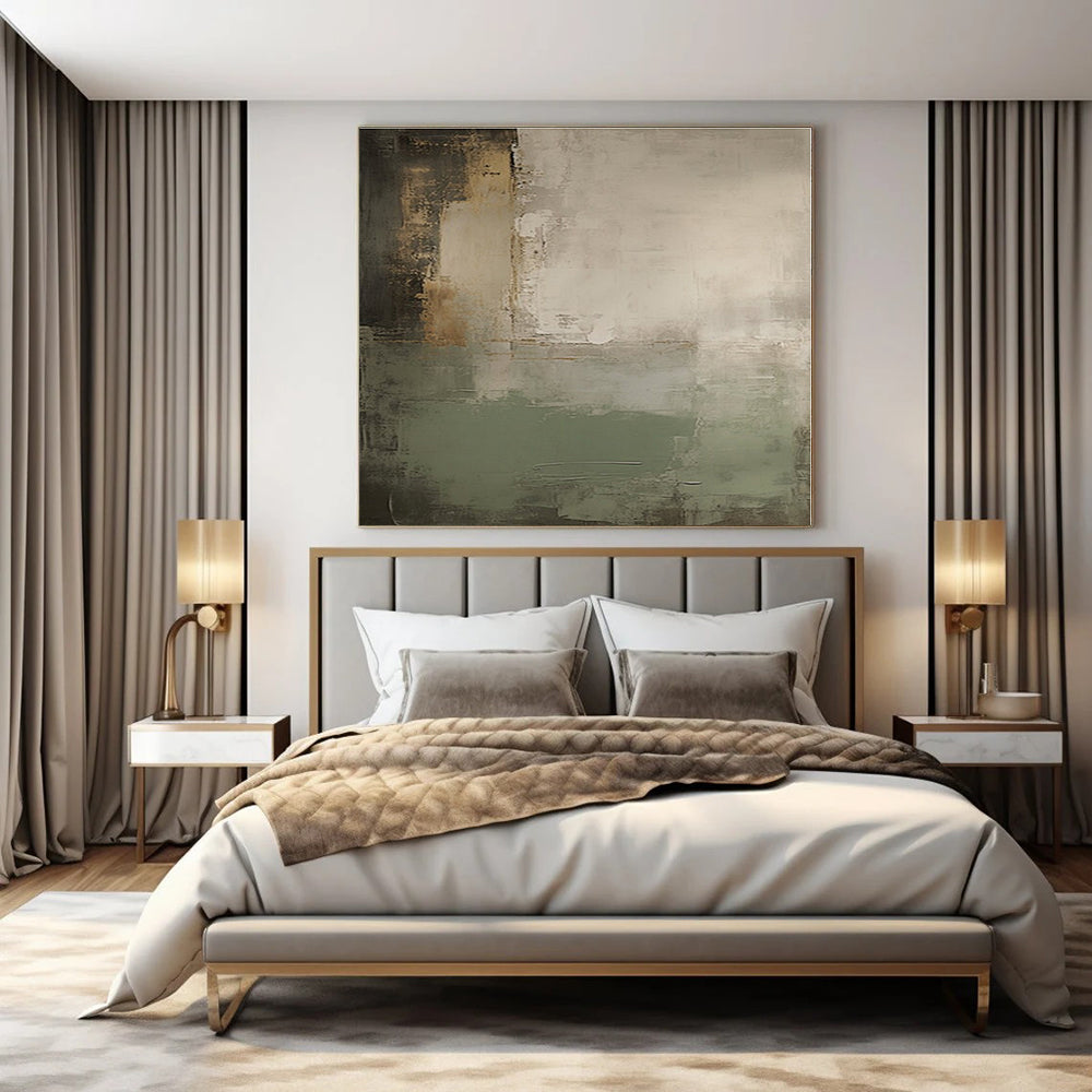 Muted Tones with Blended Textures "Soft Blends" Abstract Painting On Canvas PS1362