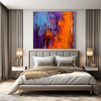 Vivid Color Blend, "Purple Haze" – Abstract Expressionist Painting On Canvas PS1032