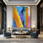 “Color Block Abstract” - Abstract Expressionist Painting On Canvas PT1343