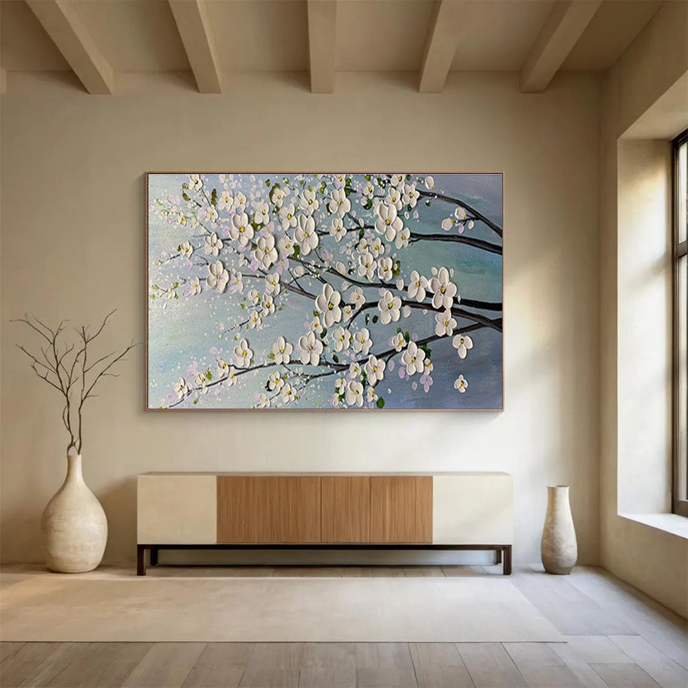 “Blossom Branch” - Impasto Oil Painting On Canvas DKS887