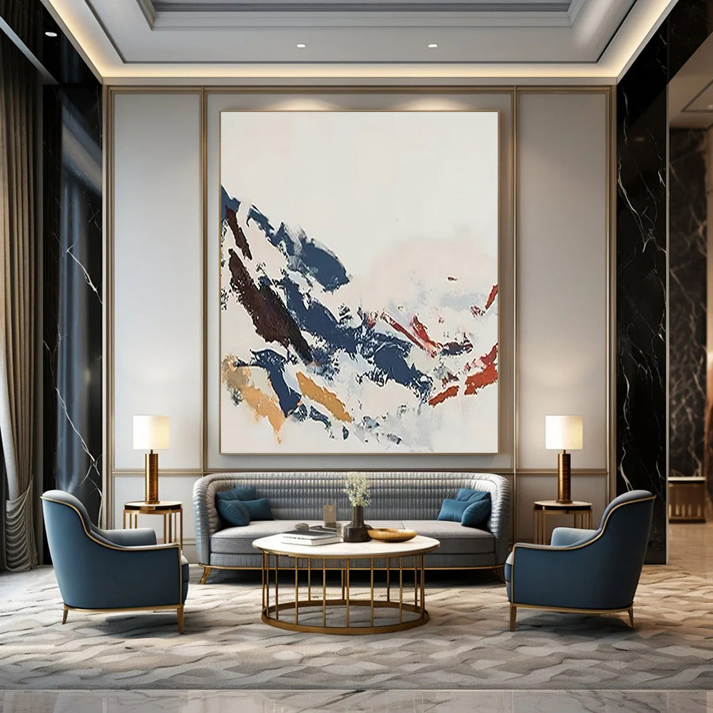 “Colorful Abstract Mountain” - Abstract, Landscape - Inspired Painting On Canvas PT1548