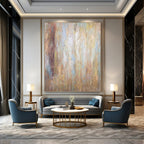 “Warm Tones Blend: Earthy Hues Abstract” - Textured Abstract Painting On Canvas PT0946