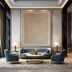 “Beige Textured Squares” - Minimalist Abstract Painting On Canvas DS360