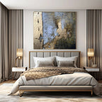 Blue, Gold, and Brown Textured, "Timeless Layers" – Textured Abstract Painting On Canvas PS1001