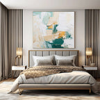 Earthy Tones with Textured Brushstrokes "Textured Earth" Abstract Painting On Canvas PS1282