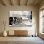 “Neutral Tones Abstract” - Luxe Textured Painting On Canvas DKS448