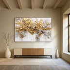 Golden Burst - Abstract Acrylic Painting, Fit for Studio & Gallery Wall DKS678