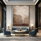 “Soft Earth - Tone Abstraction” - Subtle, Neutral Palette Painting On Canvas PT1470