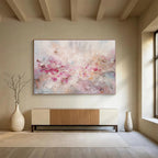 “Blush - Toned Floral Burst” - Floral Painting On Canvas DKS533