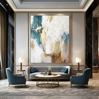 “Elegant Abstract with Gold Accents” - Abstract Luxury Painting On Canvas PT1924