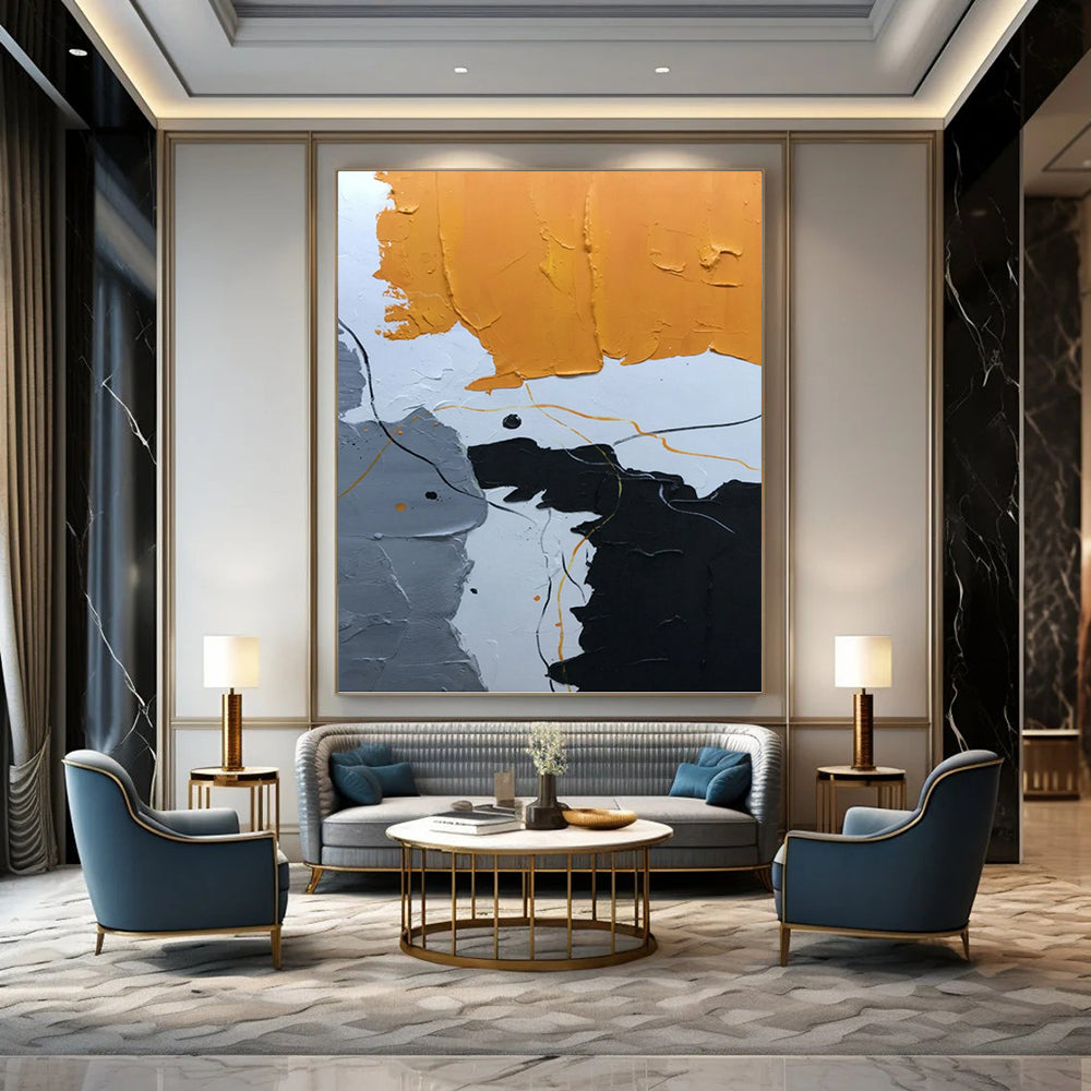 “Colorful Textured Abstract” - Abstract Expressionist Painting On Canvas PT1334