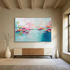 “Impressionistic Water Lily Dream” - Abstract Floral Painting On Canvas DKS493