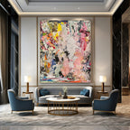 Wild Color Fusion Painting On Canvas DS097