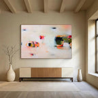Soft Abstract Composition Painting On Canvas DKS034