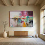 “Colorful Abstract Fusion” - Abstract, Expressive - Styled Painting On Canvas DKS006