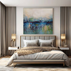 Colorful with Blurred Horizons "Dreamy Dusk" Abstract Landscape Painting On Canvas PS1120