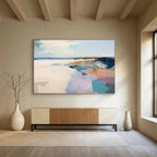 “White Cloud on Dark Blue” - Dreamy Simplicity Painting On Canvas PT1544