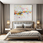 Colorful Palette Knife, "Blossoming Joy" – Palette Knife Abstract Painting On Canvas PS1023