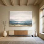 Soft Ocean Hues Seascape Painting On Canvas DKS174