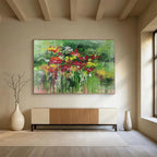 Impressionistic Floral Abstract Painting On Canvas DKS014