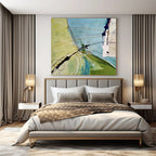 “Colorful Swirls and Lines” - Energetic Abstract Painting On Canvas PS0179